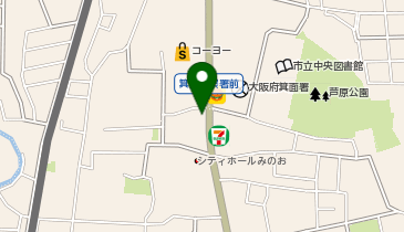 ちひろ菓子店 箕面ファクトリーの地図画像