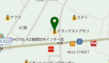 ドラッグストア モリ 甘木インター店の地図画像