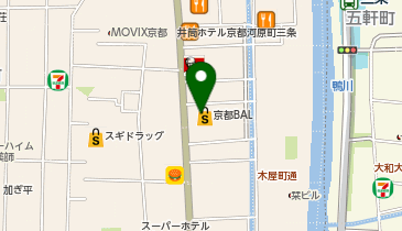 サロモンストア 京都BALの地図画像