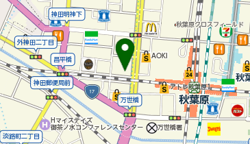 シルクハット 秋葉原の地図画像