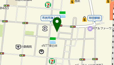 【11/25オープン】ZEAL BOXING FITNESS(ジール ボクシング フィットネス) 秋田西口店の地図画像