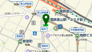 ホルモン喜八 富山駅前店の地図画像
