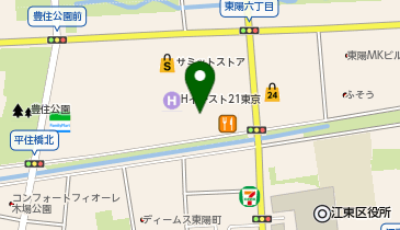 アイヴァンキャトル山野愛子美容室 イースト21モール店の地図画像