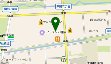 キングラム 東陽町イースト21店の地図画像