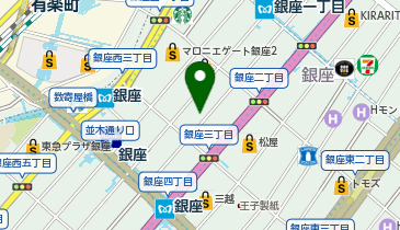 東京銀座 茅乃舎の地図画像
