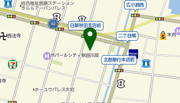 秋田青色申告会の地図画像