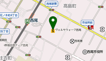 パルファン ヴェルサウォーク西尾店の地図画像