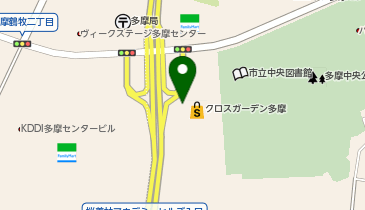 ファッション雑貨 クロスガーデン多摩店の地図画像