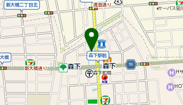 CARESE CO. MORISHITA(ケアーズ森下本店)の地図画像