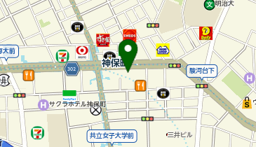 澤口書店 東京古書店の地図画像