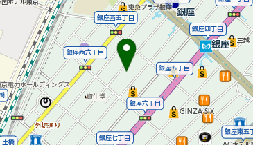 OMEGA Boutique(オメガブティック) 銀座並木通りの地図画像