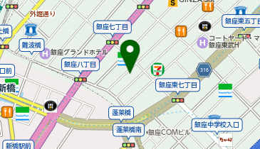 収納ラボ 東京銀座ショールームの地図画像