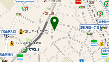WONDERWOOD DAIKANYAMA SHOWROOM(ワンダーウッド代官山ショールーム)の地図画像