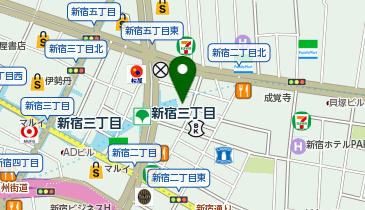 ポーゲンポール 新宿ショールームの地図画像