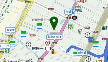 ブラザー東京ショールームの地図画像