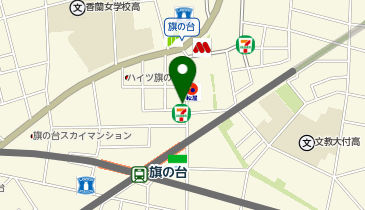 無人マッサージ屋 ちょこま旗の台の地図画像