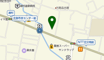 厚切りとんかつ よし平 甲府湯村店の地図画像