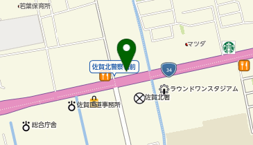 【11/27オープン】すき家 34号佐賀高木瀬店の地図画像