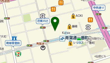 【11/28オープン】トレファクスタイル 仙台青葉通一番町店の地図画像