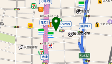 【12/1オープン】鮨 難波中の地図画像