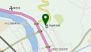 江迎地区コミュニティセンターの地図画像