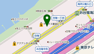 お台場レトロミュージアムの地図画像