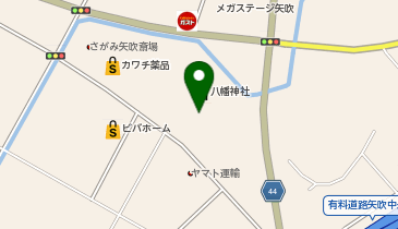 健康センターあゆり温泉の地図画像