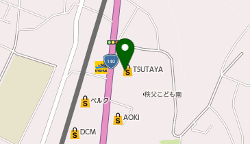 【2/20オープン】駿河屋 秩父店の地図画像