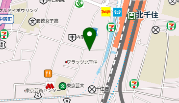 月島もんじゃ がってん 北千住店の地図画像