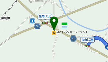 讃岐うどん うどんこ JDM PARK 泉南の地図画像