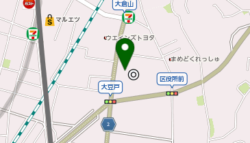 横浜市港北区役所の地図画像