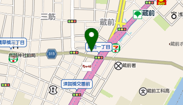 GINZA NISHIKAWA COFFEE(ギンザ ニシカワ コーヒー) 食パンカフェレストラン 蔵前店の地図画像