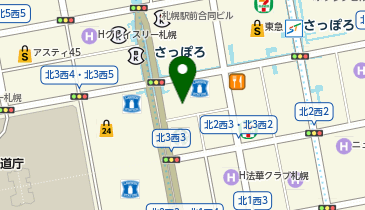 THE GATE HOTEL 札幌 by HULIC(ザ ゲート ホテル サッポロ バイ ホリック)の地図画像