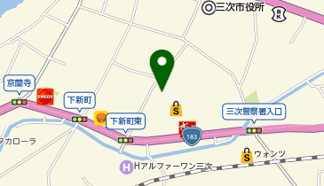きもののやしま 三次店の地図画像
