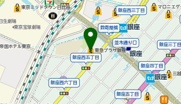 ロッテ免税店 東京銀座店の地図画像