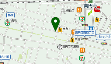 高円寺 桃源郷の地図画像