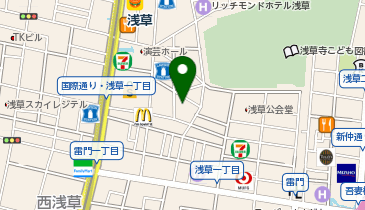 タイトーステーション 浅草ROX店の地図画像