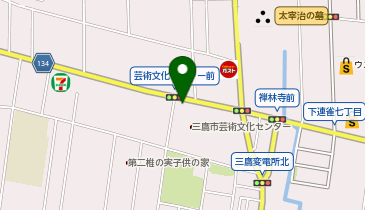 三鷹市芸術文化センター 風のホールの地図画像