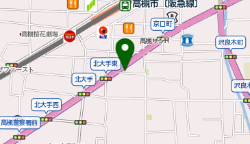 日乃屋カレー 高槻店の地図画像