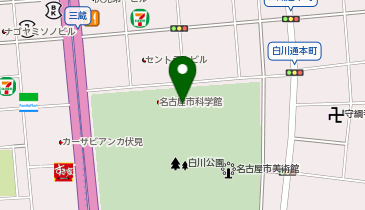名古屋市科学館 カフェレストランの地図画像