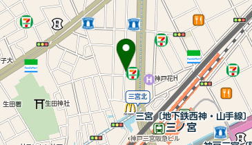 神戸カレー食堂ラージクマール 三宮駅前店の地図画像