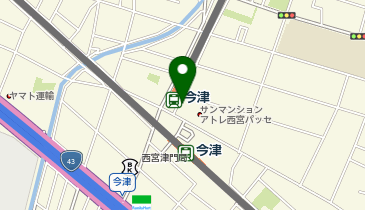 ゼッテリア 阪急今津駅店の地図画像
