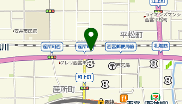 大阪うどん いなの路 西宮えびす店の地図画像