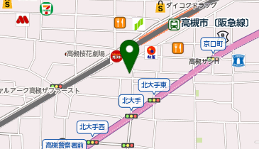 パリワール 阪急高槻駅前の地図画像
