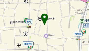 手揉み中華そば まるもも 長野店の地図画像