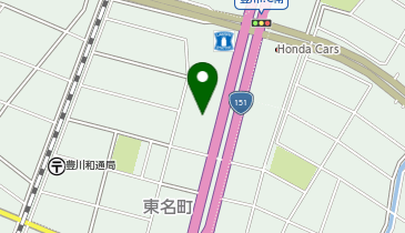 蒙古タンメン中本 豊川の地図画像