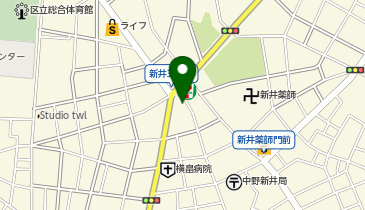 GLOW(グロウ)鍼灸整体院 新井薬師院の地図画像