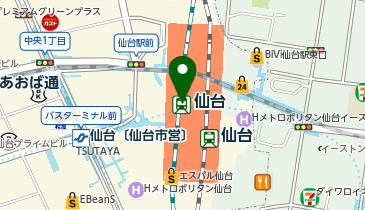 tekuteせんだいの地図画像