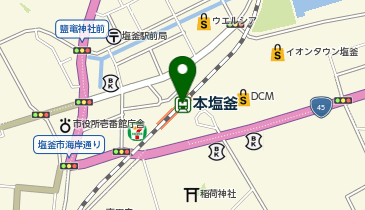 tekuteほんしおがまの地図画像