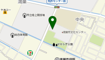 鴻巣市文化センター クレアこうのすの地図画像